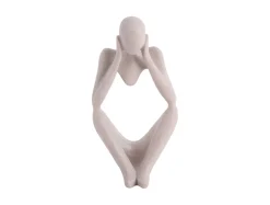 - Statue Dreaming polyresin light grey*Present time Sale