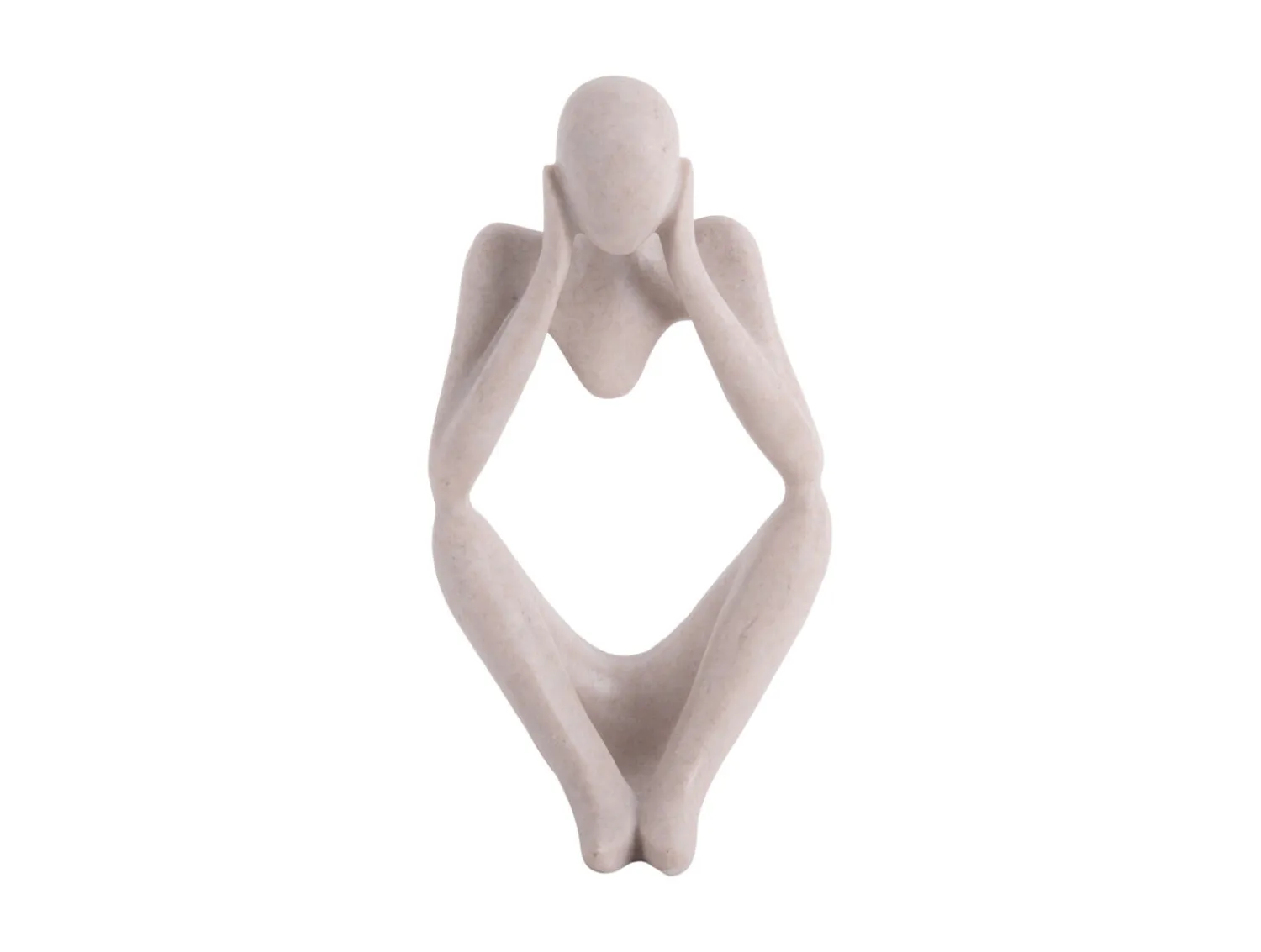 - Statue Dreaming polyresin light grey*Present time Sale