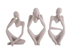 - Statue Dreaming polyresin light grey*Present time Sale