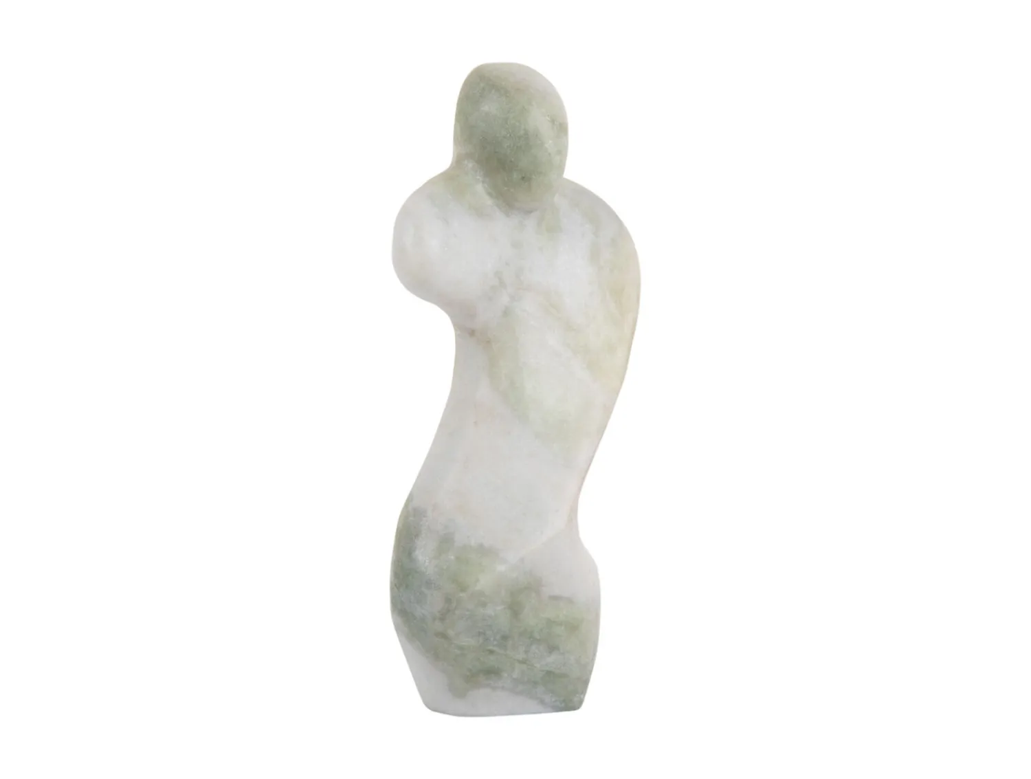 - Statue Female abstract marble himalayan green^Present time Sale