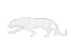 - Statue Origami Panther polyresin matt white^Present time Online