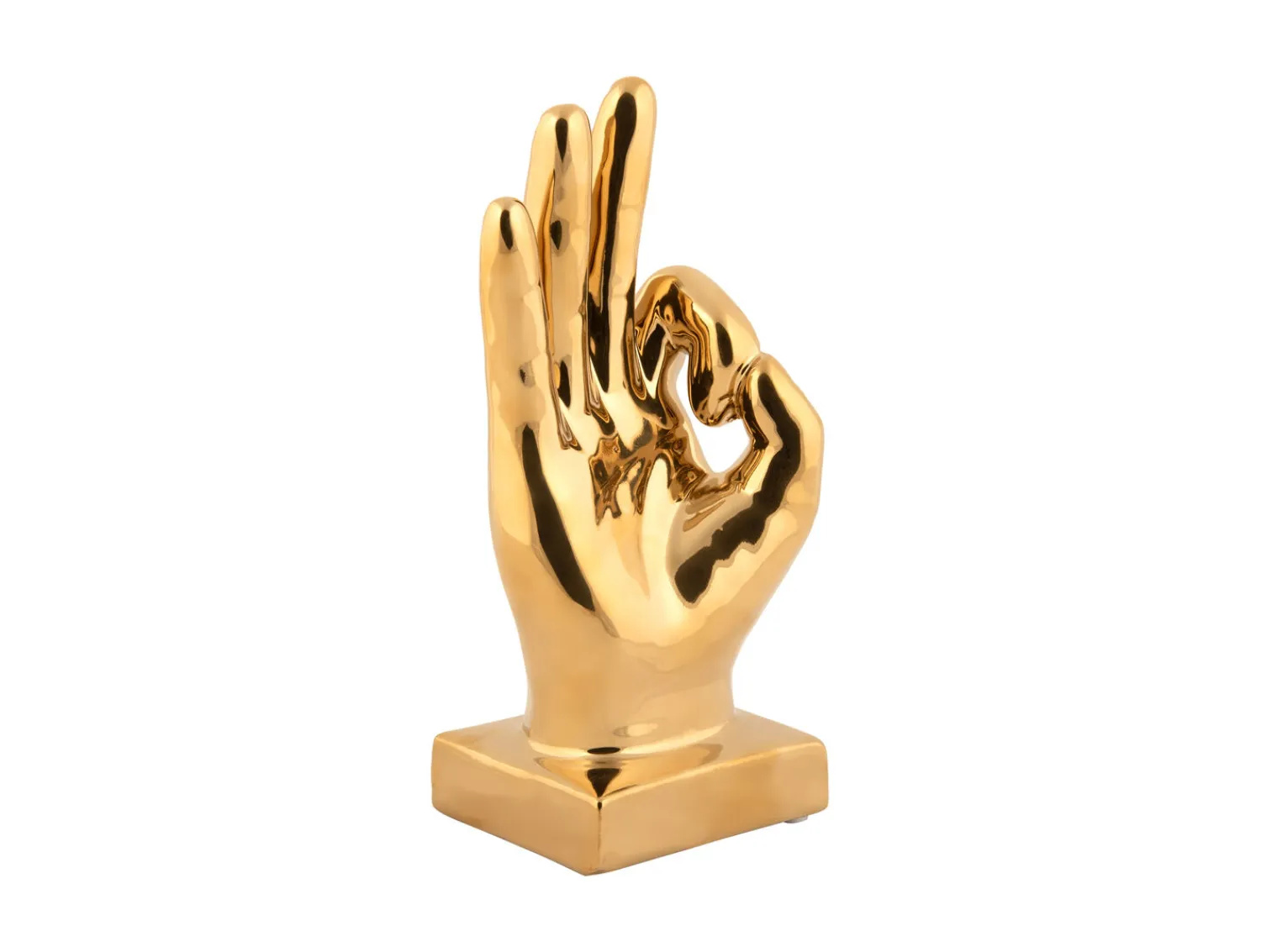 - Statue Perfecto ceramic gold plated^Present time Hot