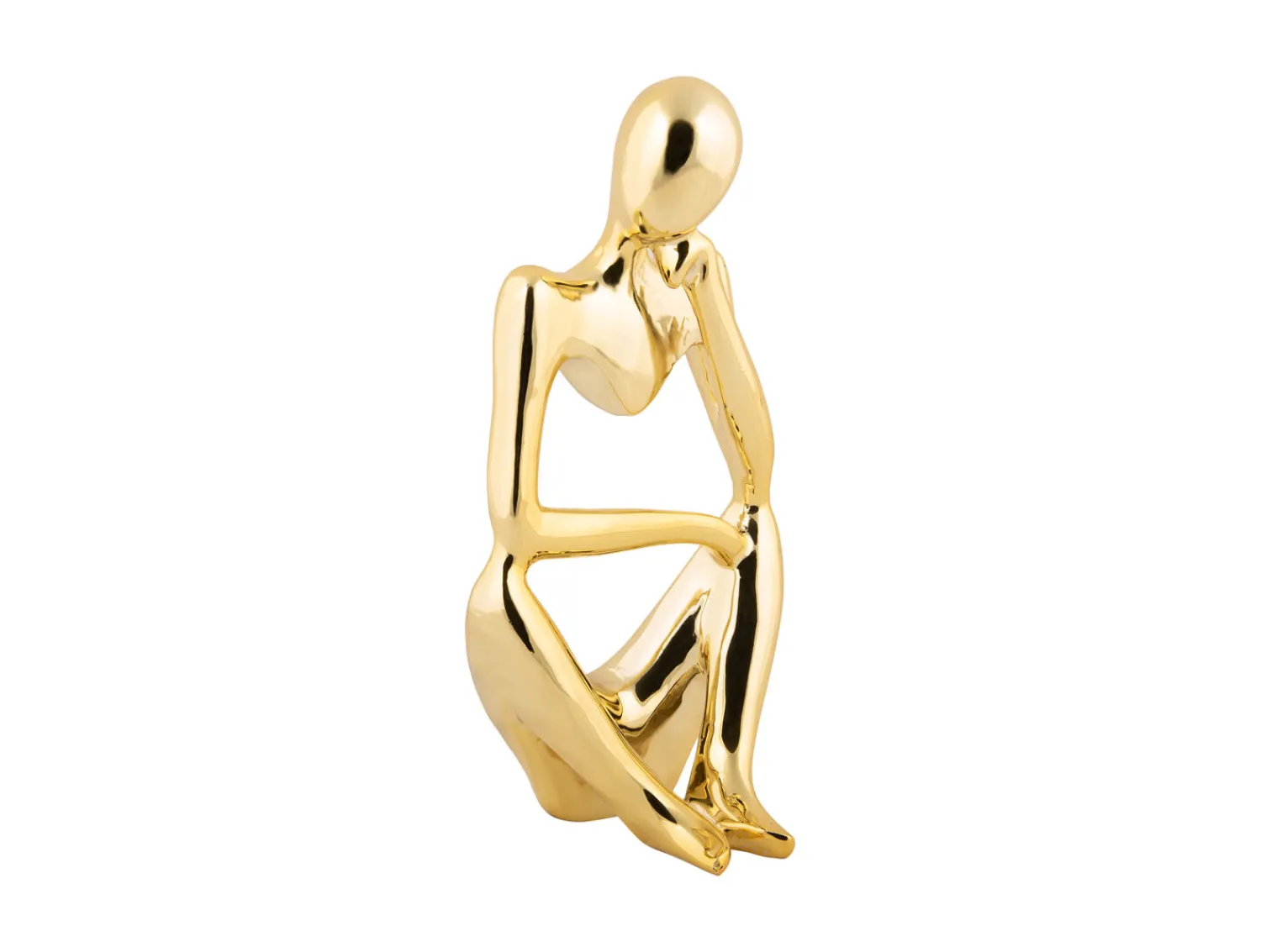 - Statue Wondering polyresin gold plated*Present time Best