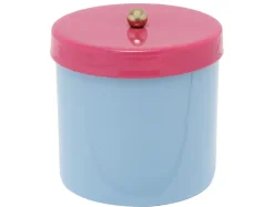 - Storage jar Double Funky small soft blue w. bright pink*Present time Discount