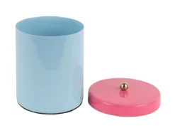 - Storage jar Double Funky small soft blue w. bright pink*Present time Discount