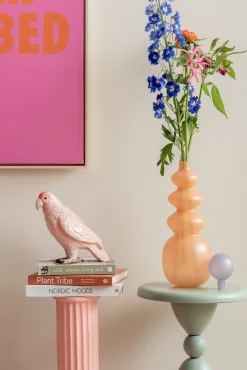 - Storage jar Bird soft pink*Present time Clearance