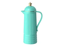 - Thermos bottle Crown turquoise blue^Present time Sale