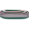 - Tray Animado oval small retro green w. soft pink*Present time Discount
