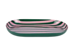 - Tray Animado oval small retro green w. soft pink*Present time Discount