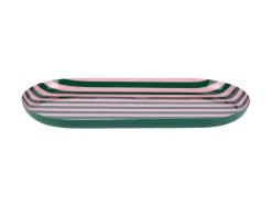 - Tray Animado oval large retro green w. soft pink^Present time Sale