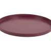 - Tray Servir round extra small dark mauve^Present time Sale