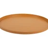 - Tray Servir round medium ochre yellow*Present time Best