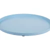 - Tray Servir round small soft blue*Present time Outlet