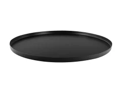 - Tray Servir round large matt black*Present time Discount