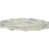 - Tray Waved oval large marble himalayan green*Present time Discount
