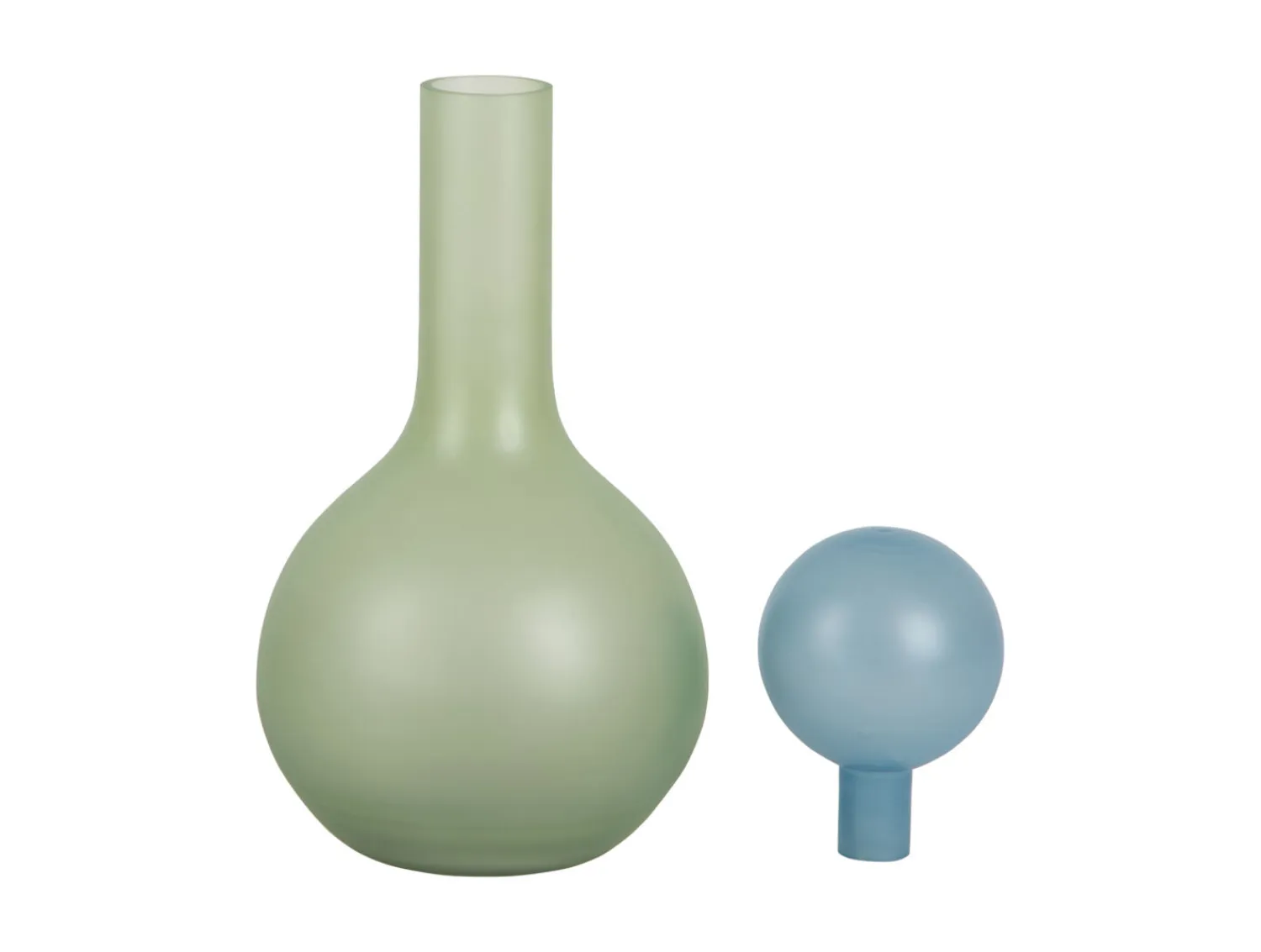 - Vase Alegre Globo soft green w. soft blue*Present time New