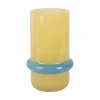- Vase Animado Anillo medium mango yellow w. soft blue^Present time Outlet