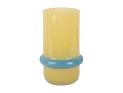 - Vase Animado Anillo medium mango yellow w. soft blue^Present time Outlet