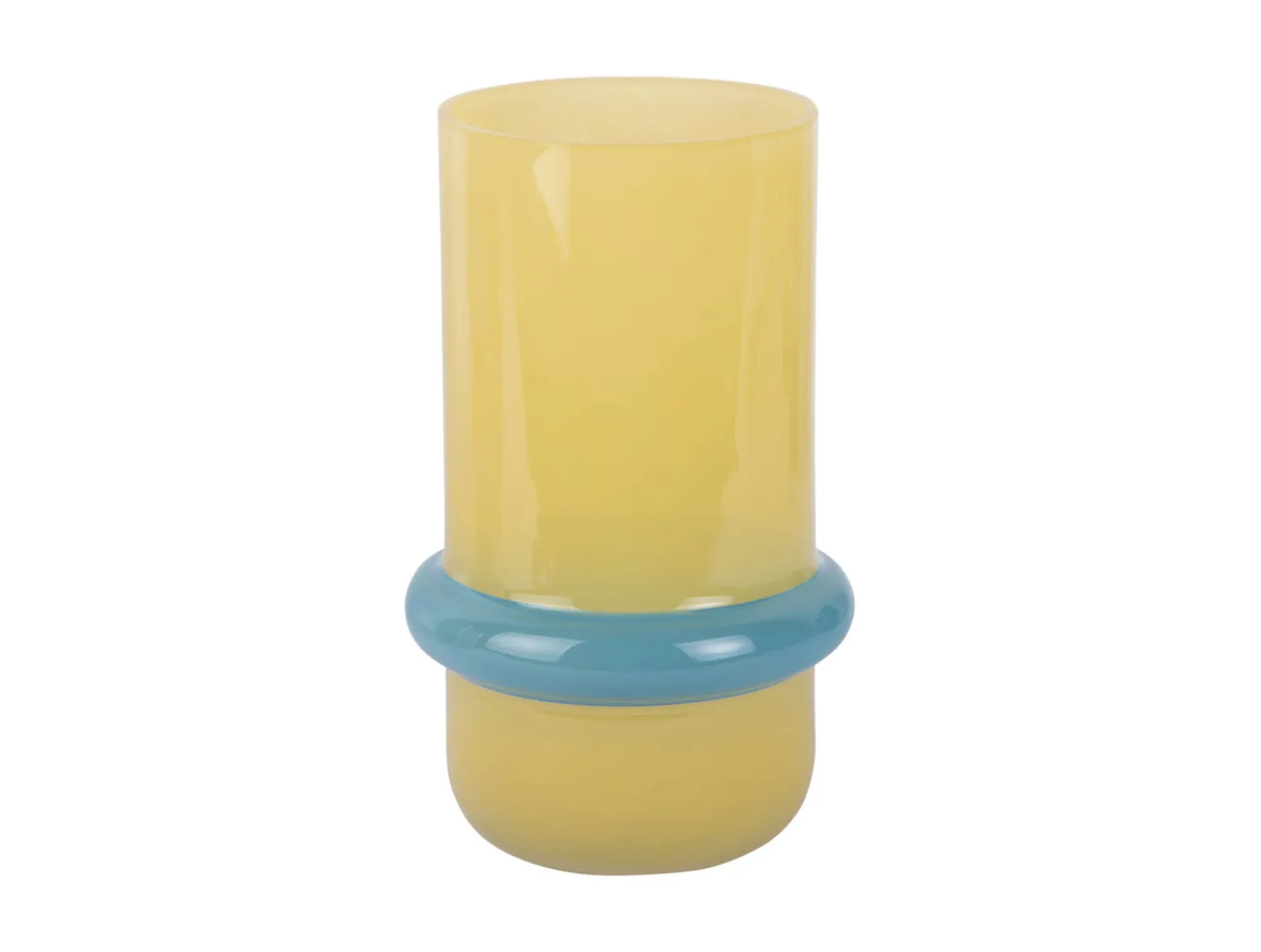 - Vase Animado Anillo medium mango yellow w. soft blue^Present time Outlet