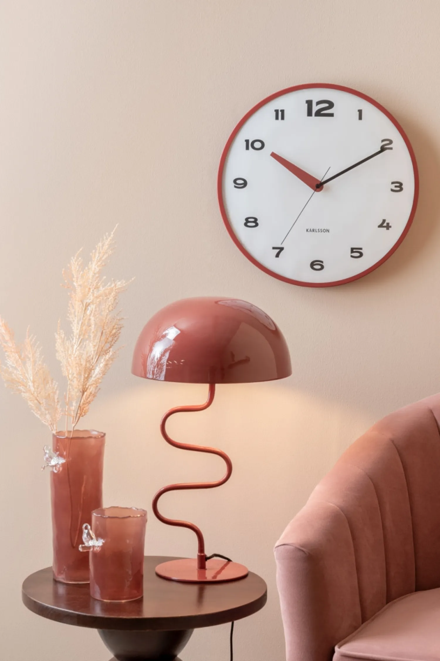 - Vase Bird On Branch large red ochre*Present time Online