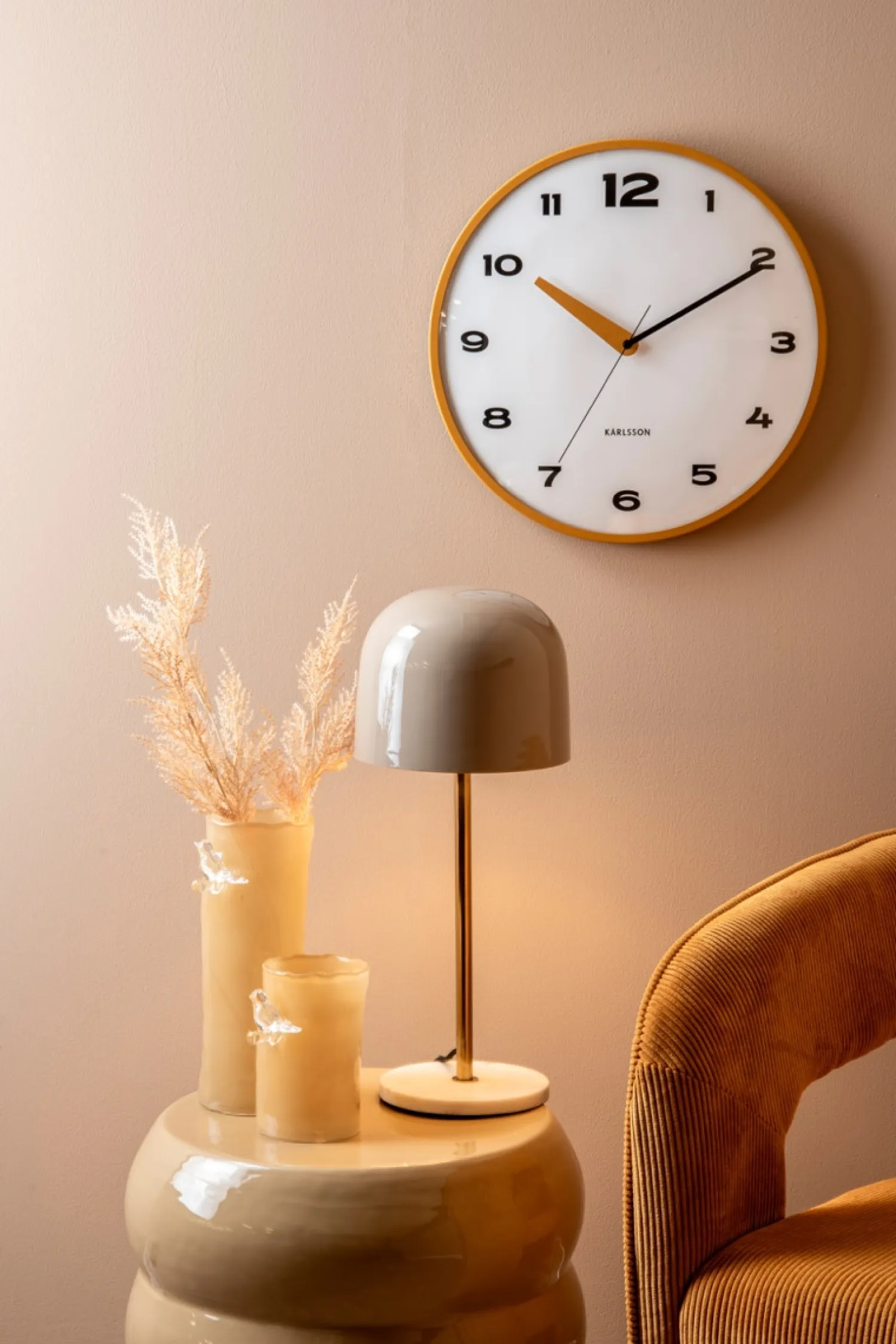 - Vase Bird On Branch small soft yellow*Present time Online