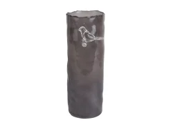 - Vase Bird On Branch large dark grey*Present time