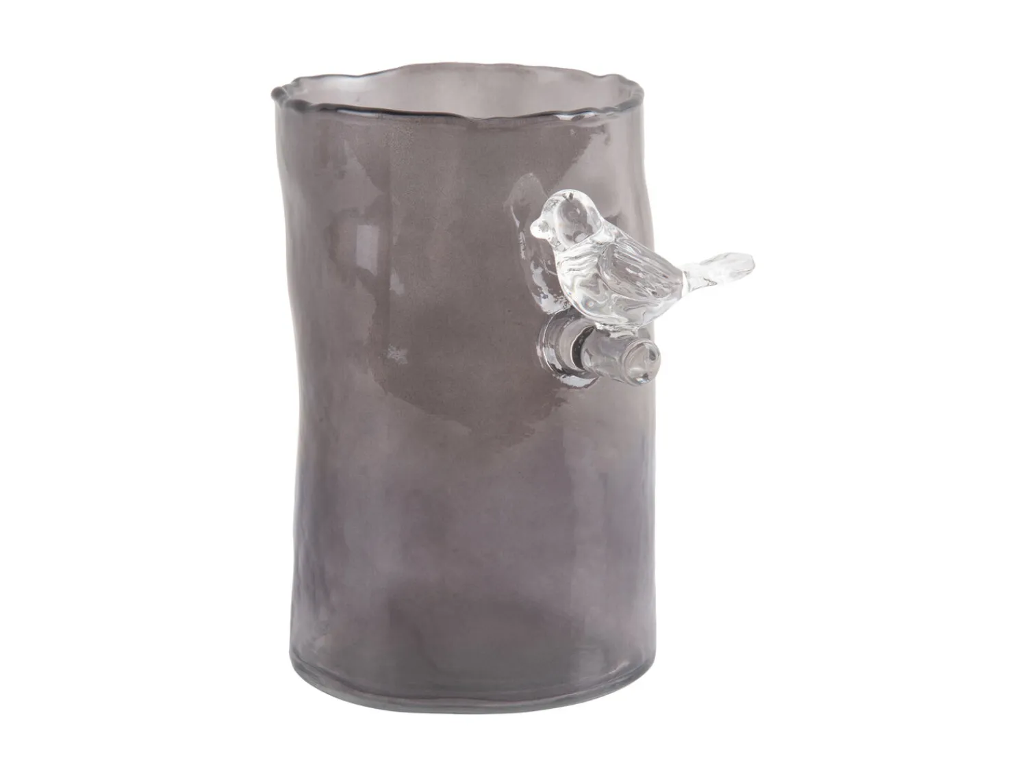 - Vase Bird On Branch small dark grey*Present time Clearance