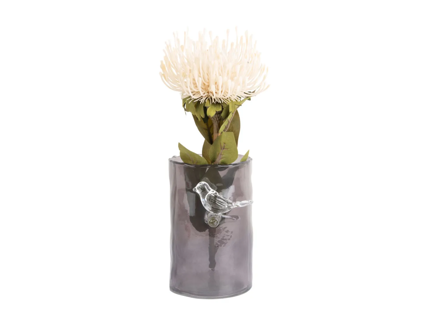 - Vase Bird On Branch small dark grey*Present time Clearance