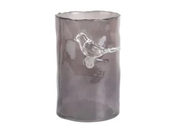 - Vase Bird On Branch small dark grey*Present time Clearance