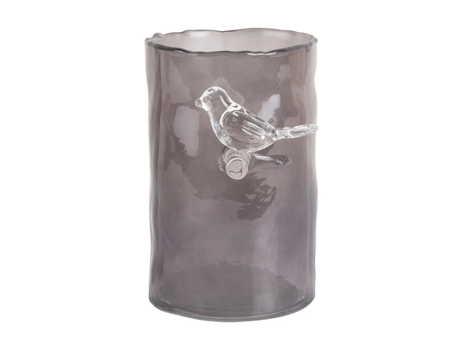 - Vase Bird On Branch small dark grey*Present time Clearance