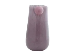 - Vase Bolita glass medium soft purple w. soft pink*Present time