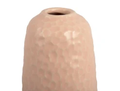 - Vase Carve Wide ceramic matt soft pink^Present time