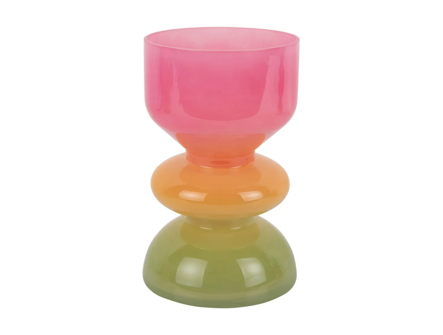 - Vase Funky Vibes glass small multi colour^Present time New