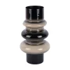 - Vase Grato small black w. warm grey^Present time Outlet