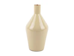 - Vase Ivy bottle cone iron enamel latte brown^Present time Online