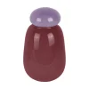- Vase Nuevo Dulce dark mauve w. soft purple lid^Present time Clearance