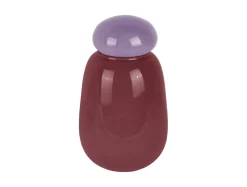 - Vase Nuevo Dulce dark mauve w. soft purple lid^Present time Clearance
