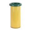 - Vase Plegado S soft yellow w. retro green^Present time Sale