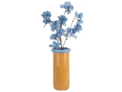 - Vase Plegado XL mango yellow w. soft blue*Present time Hot