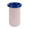 - Vase Plegado XS soft pink w. cobalt blue*Present time