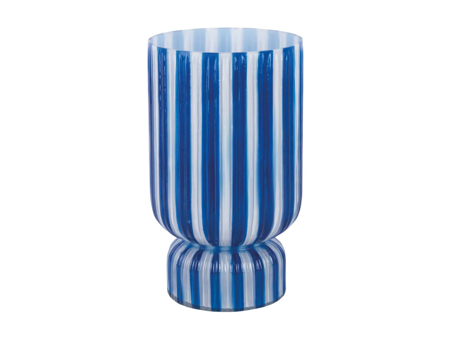 - Vase Rayado Retro large cobalt blue^Present time
