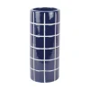 - Vase Retro Tiles round medium cobalt blue*Present time Discount
