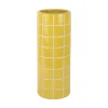 - Vase Retro Tiles round large citrine yellow^Present time Clearance
