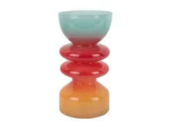 - Vase Summer Vibes glass large multi colour^Present time Sale