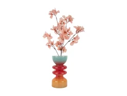 - Vase Summer Vibes glass large multi colour^Present time Sale