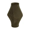 - Vase Twisted Rib large army green^Present time Clearance
