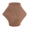 - Vase Twisted Rib soft brown^Present time Outlet