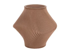 - Vase Twisted Rib soft brown^Present time Outlet