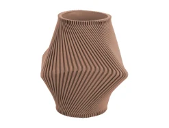- Vase Twisted Rib soft brown^Present time Outlet