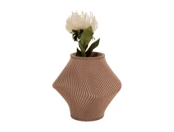 - Vase Twisted Rib soft brown^Present time Outlet